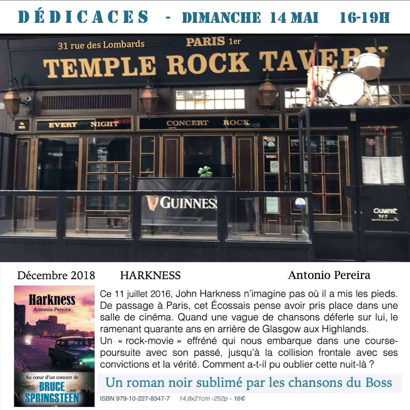 HARKNESS - Dédicaces Temple Rock